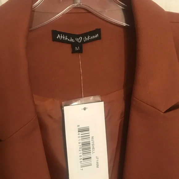 Double-Breasted Brown Blazer - Picture 2 of 6